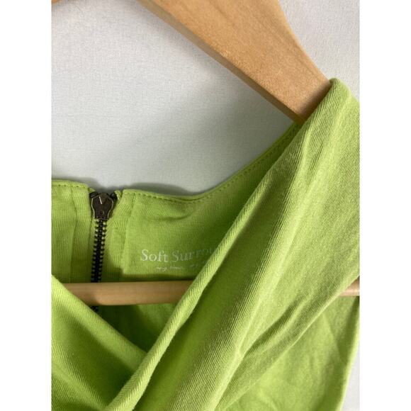 Soft Surroundings Green Cross Front Sleeveless Top Size XS - Picture 3 of 5